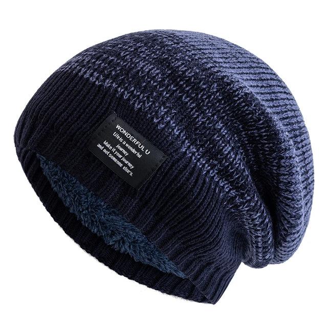 Plush Fur-Lined Slouchy Beanie for Women