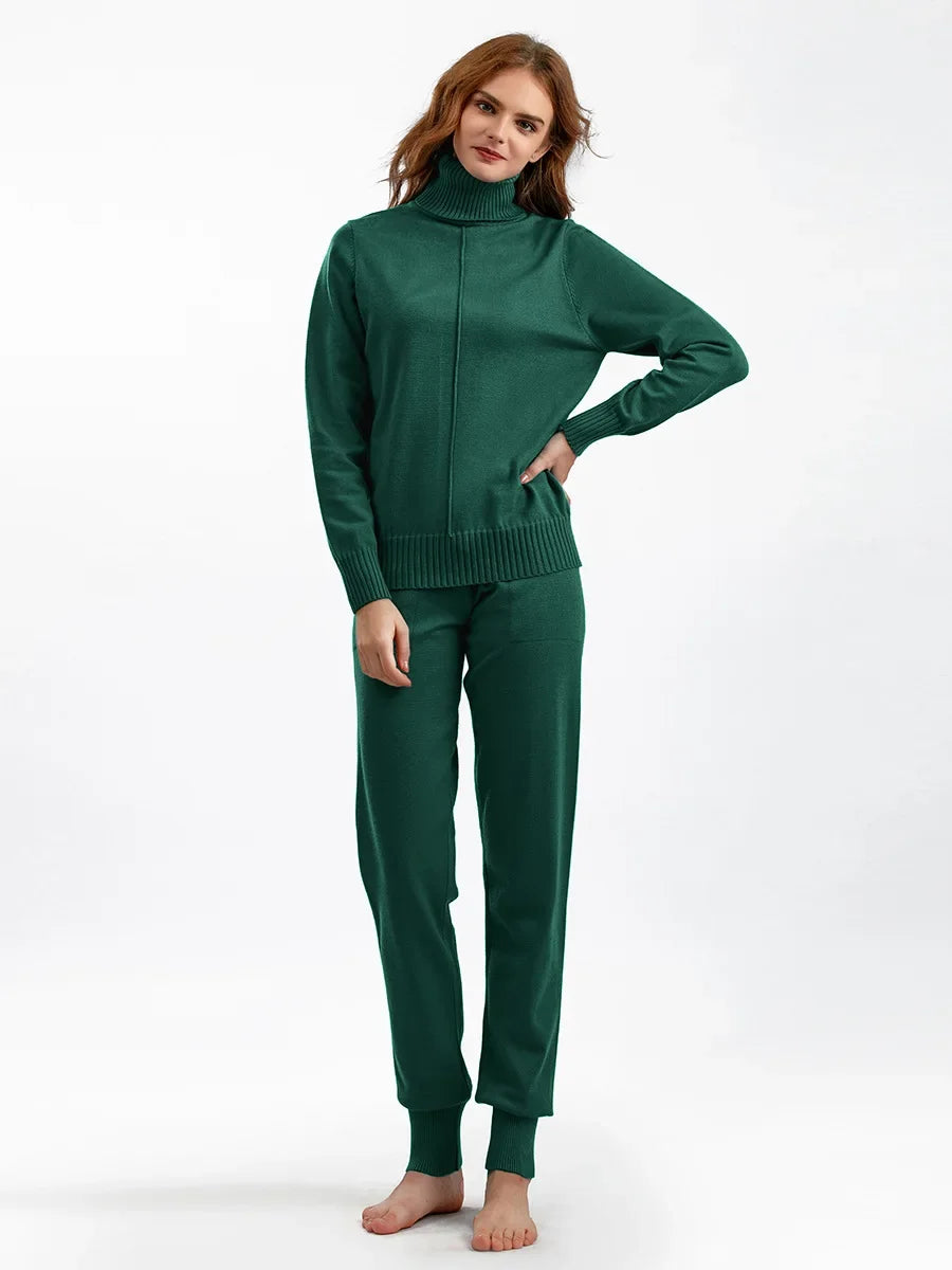 Women’s Soft Knit Two-Piece Set – Perfect Casual Wear-HighTouch