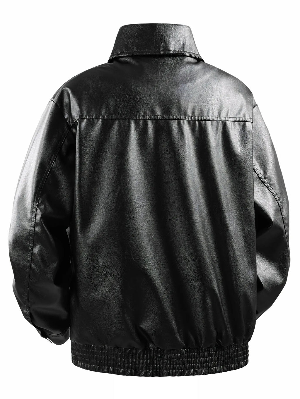 Men’s Lapel Leather Jacket