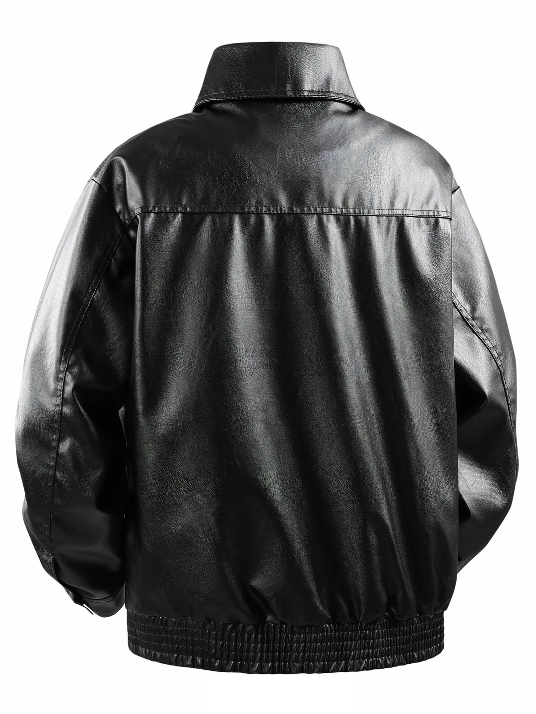 Men’s Lapel Leather Jacket-HighTouch