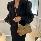 Stylish Straw Crossbody Bag – Woven Shoulder Purse-HighTouch