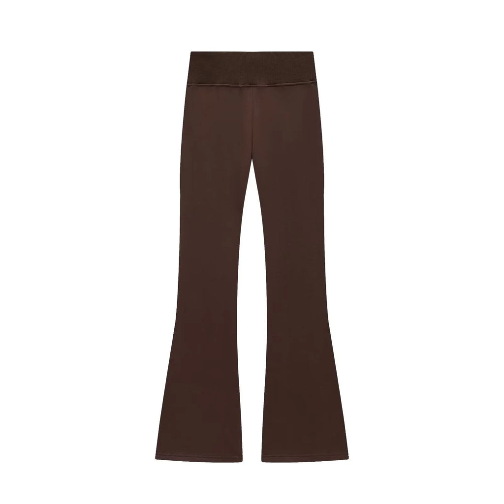 Women’s Fleece Jacket & High-Waisted Flared Pants – Autumn Set-HighTouch