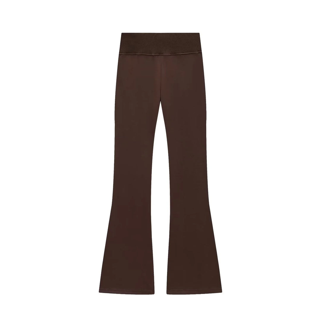 Women’s Fleece Jacket & High-Waisted Flared Pants – Autumn Set-HighTouch