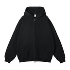 Premium Heavyweight Fleece Double‑Zip Cardigan Hoodie