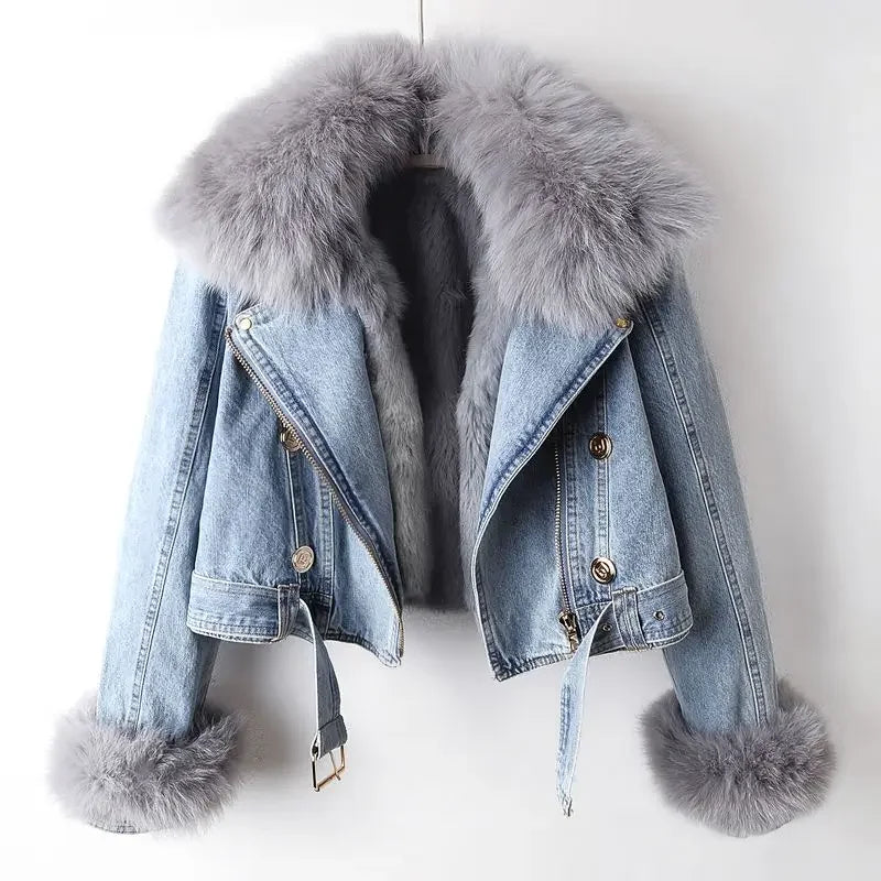 Women’s Faux Fur Jacket for Winter and Cold Weather