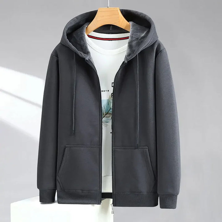 Big & Tall Zip-Up Hoodie Men-HighTouch