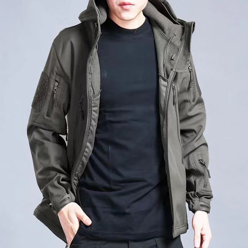 Waterproof Softshell Fleece Jacket Men-HighTouch