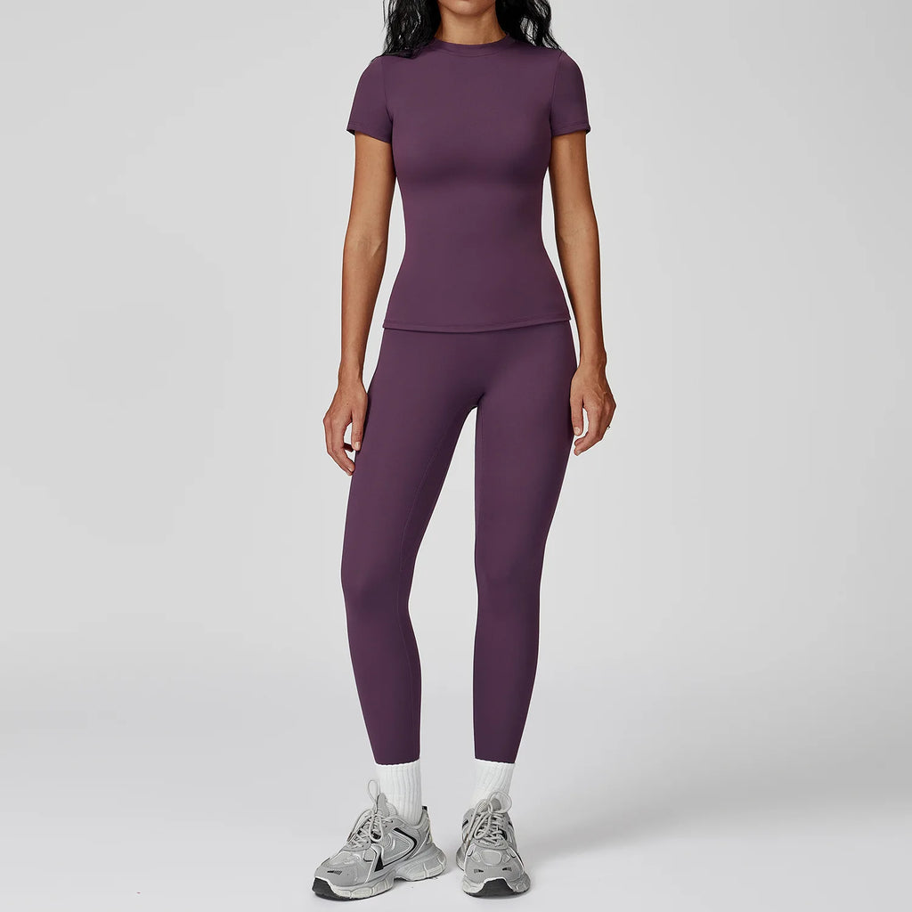 Women High Waist Yoga Set 2 Piece Fitness Gym Wear-HighTouch