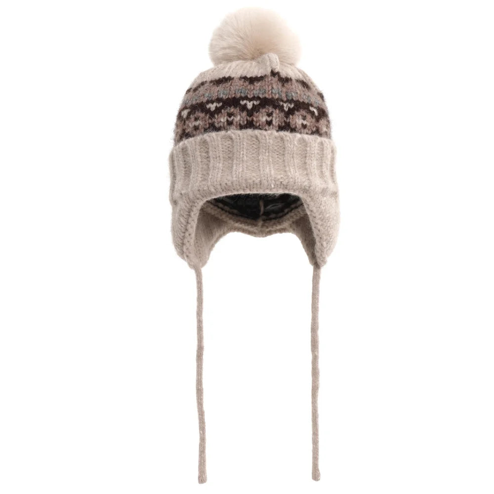 Fashionable Women's Winter Beanie with Pom-Pom