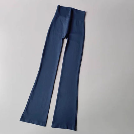 High-Waisted Micro-Flare Compression Yoga & Outdoor Fitness Pants for Women