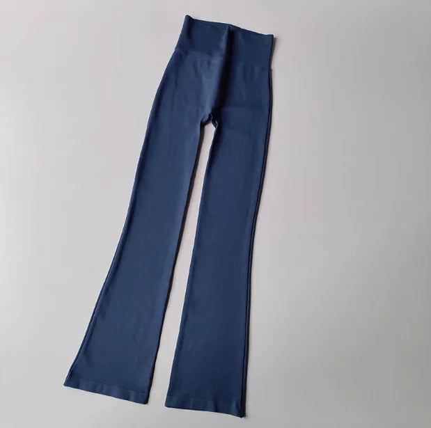 High-Waisted Micro-Flare Compression Yoga & Outdoor Fitness Pants for Women