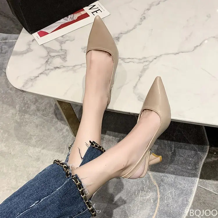 Pointed Toe High Heeled Sandals Women-HighTouch