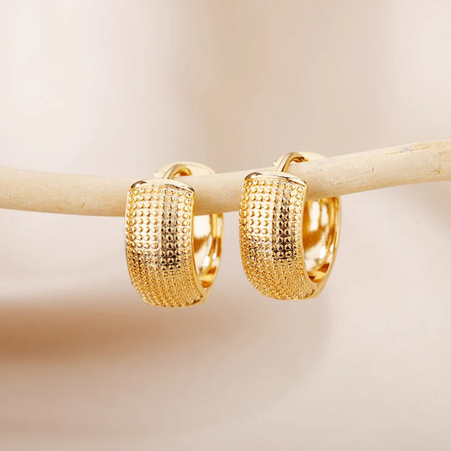 Gold Colour | Silver Stainless Steel Small Hoop Earrings