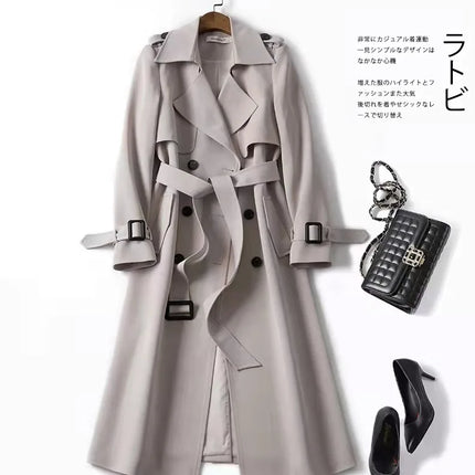 Phantasy Women’s Lace-Up British Style Trench Coat