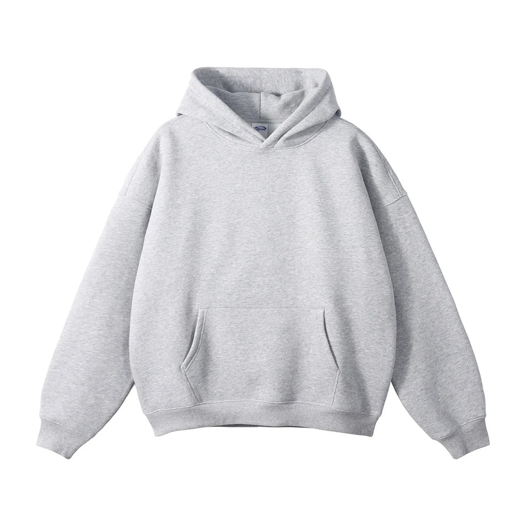 Unisex Fleece Hoodie Crew Neck Casual Pullover Sweatshirt-HighTouch