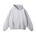 Unisex Fleece Hoodie Crew Neck Casual Pullover Sweatshirt-HighTouch