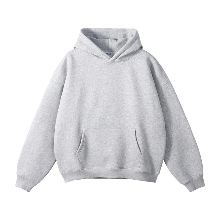 Unisex Fleece Hoodie Crew Neck Casual Pullover Sweatshirt-HighTouch