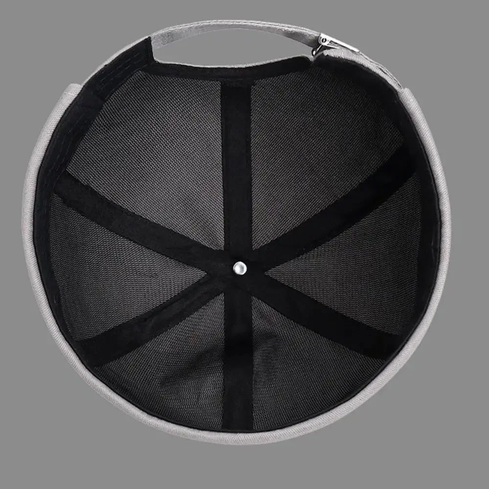 Vintage Washed Cotton Brimless Beanie Hat – Embroidered Coconut Tree (Unisex Adjustable)