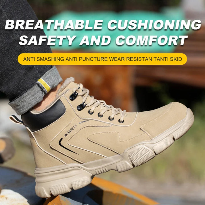 Steel Toe Waterproof Work Boots UK-HighTouch