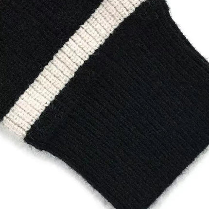 Men’s Striped Semi-Zip Knit Sweater