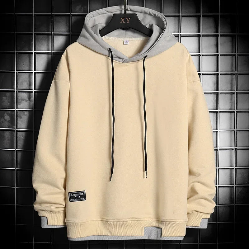 Men’s Harajuku-Style Oversized Hoodie – Bold Streetwear Pullover-HighTouch