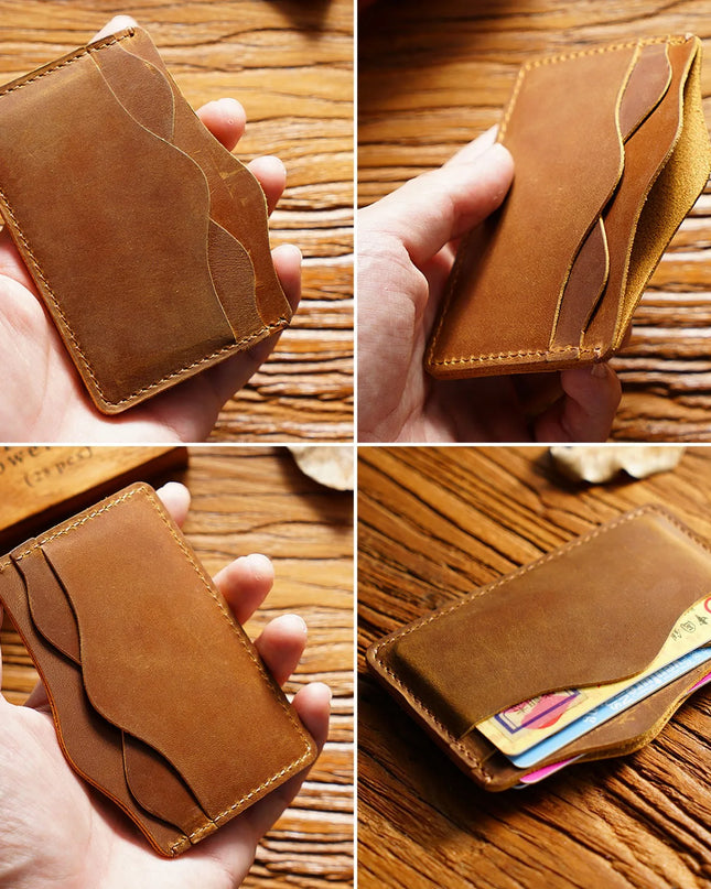 Slim Leather Bifold Wallet