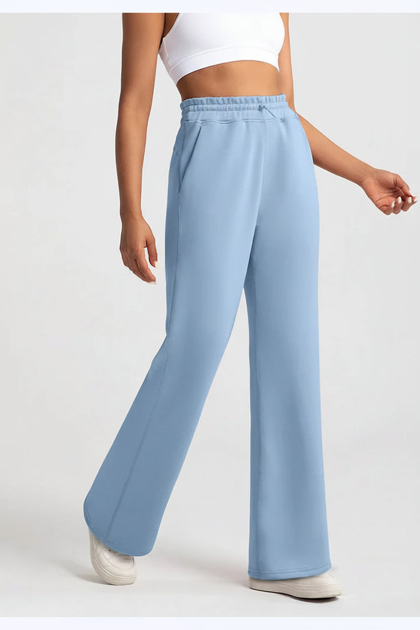 Women High Waist Wide Leg Sweatpants Casual Loose Fit-HighTouch