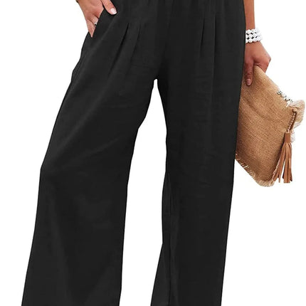 Comfort & Style – Cotton Pull-On Casual Pants for Women