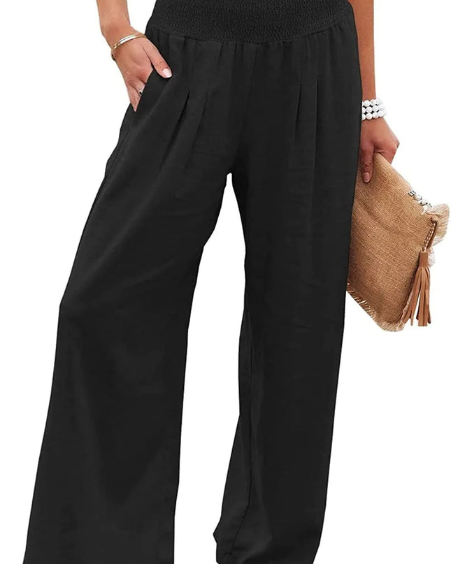 Comfort & Style – Cotton Pull-On Casual Pants for Women