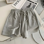 Women’s Drawstring Wide Leg Shorts – Comfortable Casual Summer-HighTouch