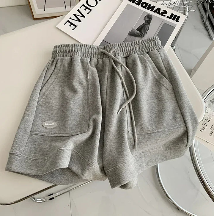 Women’s Drawstring Wide Leg Shorts – Comfortable Casual Summer-HighTouch
