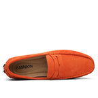 Genuine Leather Slip-On Loafers / Moccasins-HighTouch