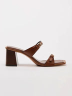 Bow-Decorated Roman Sandals-HighTouch