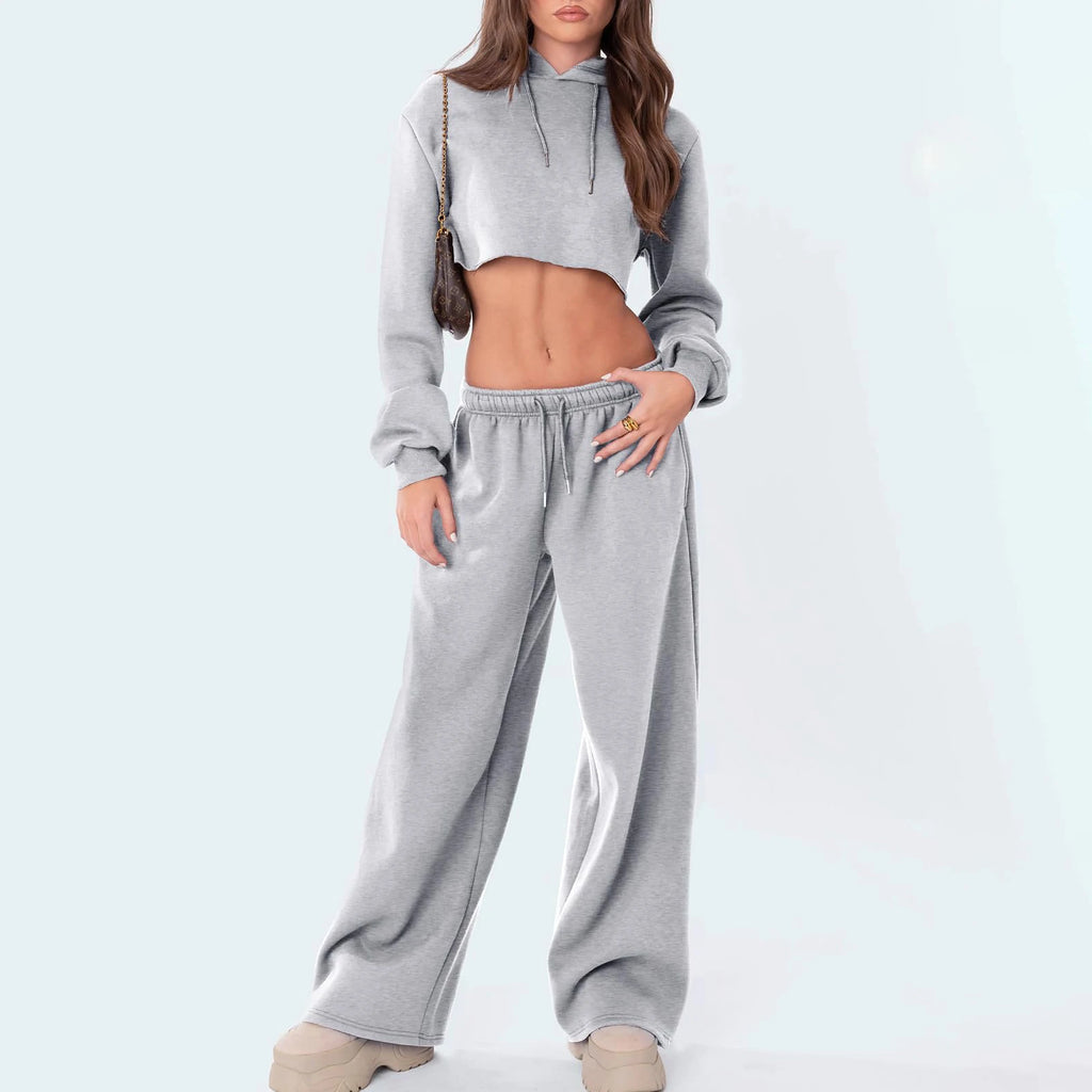 High-Waist Drawstring Wide-Leg Joggers – Casual Streetwear Comfort-HighTouch