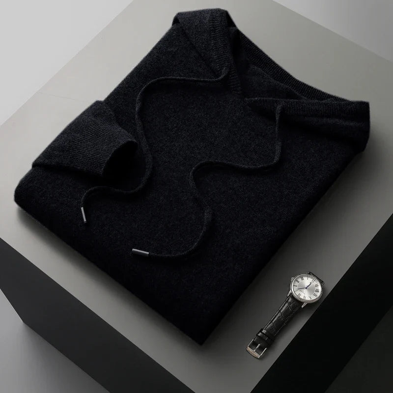 Men's Merino Wool Hoodie – Warm & Breathable