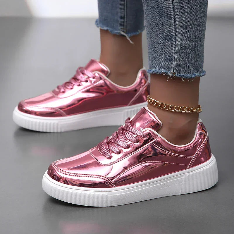 Women's Metallic Lightweight Sneakers