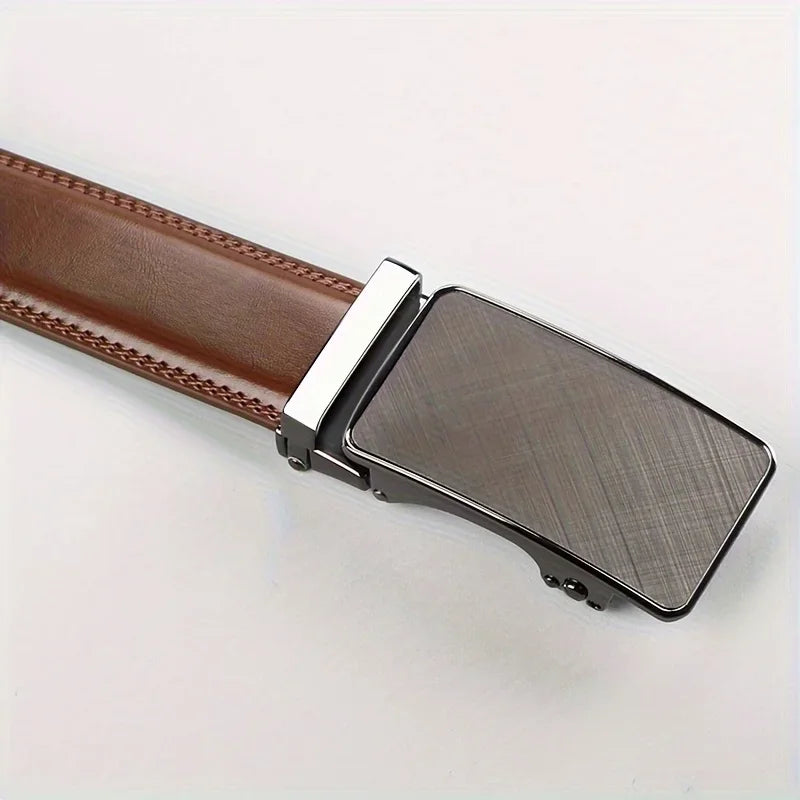 Men's 100% Cowhide Leather Belt | Automatic Buckle