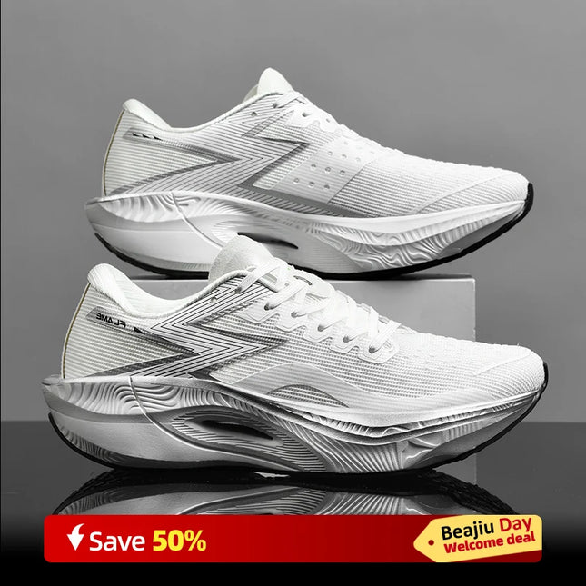 Men’s Carbon-Plate Air Cushion Running Trainers Shoes