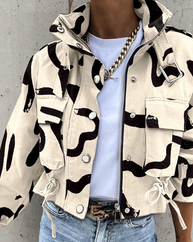 Women’s Street-Chic Button Jacket