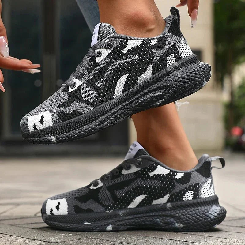 Camo Trail Sneakers – Breathable Cushioned Support
