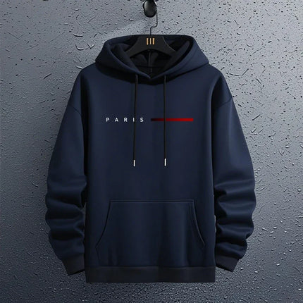 Men’s “Paris” Pullover Hoodie – All-Season Casual Comfort