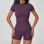 Women High Waist Yoga Set 2 Piece Fitness Gym Wear-HighTouch