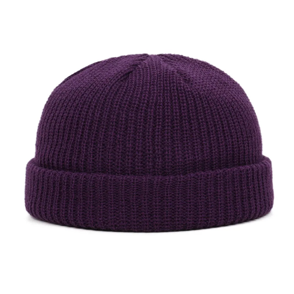Luxury Winter Knit Beanie – Warm Short Skull Cap (Unisex)