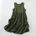 Signature Cotton Linen Midi Dress