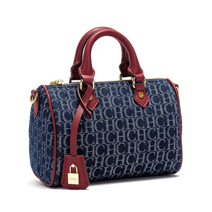 Cowboy Spliced Pillow Shoulder Bag - Women's Handbag