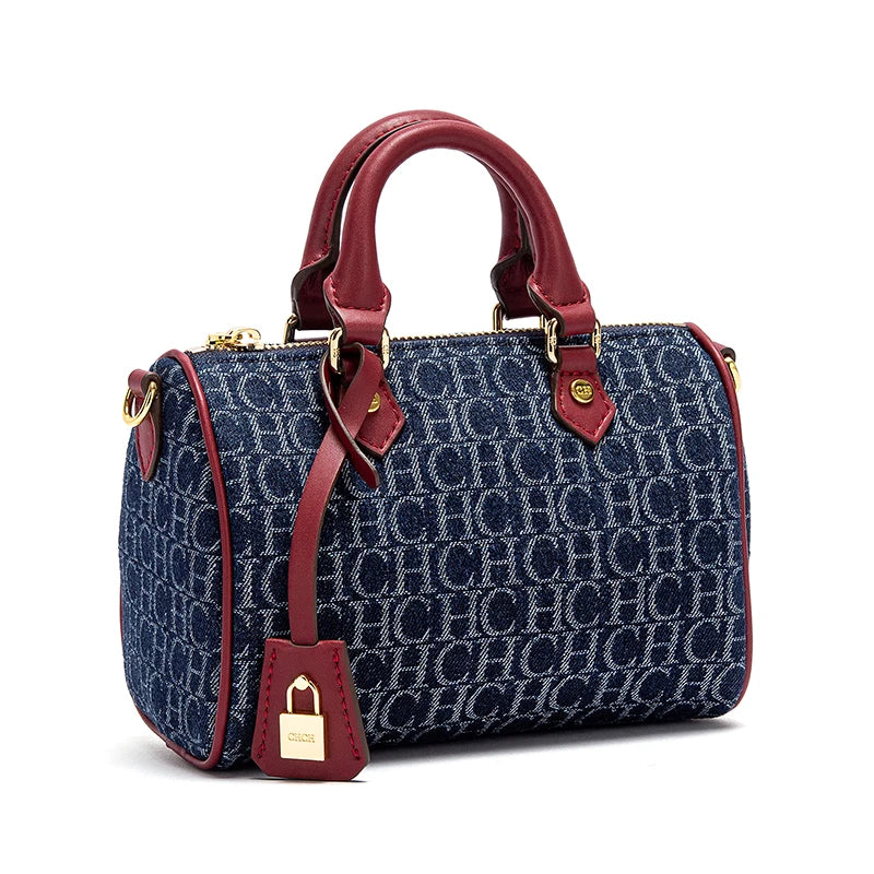 Cowboy Spliced Pillow Shoulder Bag - Women's Handbag-HighTouch
