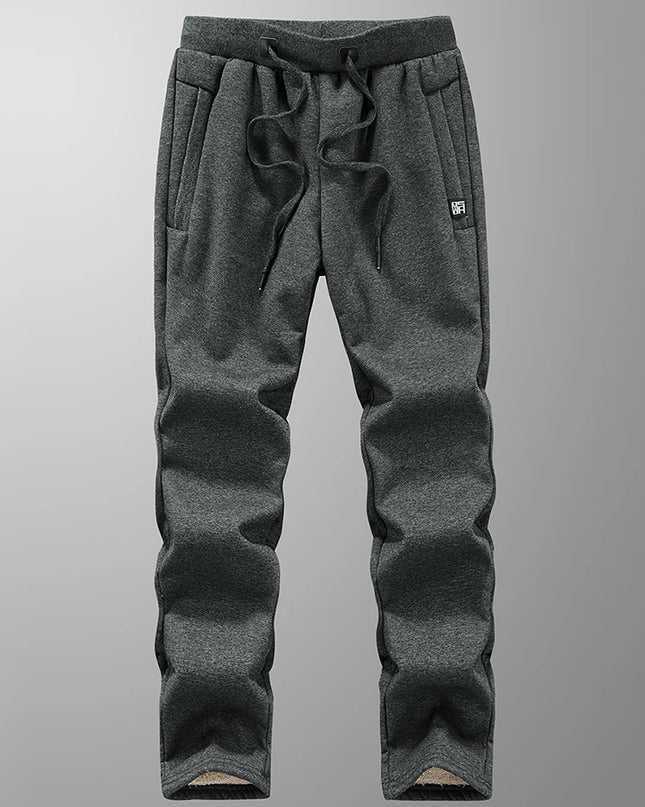 Men’s Fleece-Lined Joggers with Zip Pockets