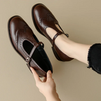 Retro Brogue Mary Jane Oxfords Women-HighTouch