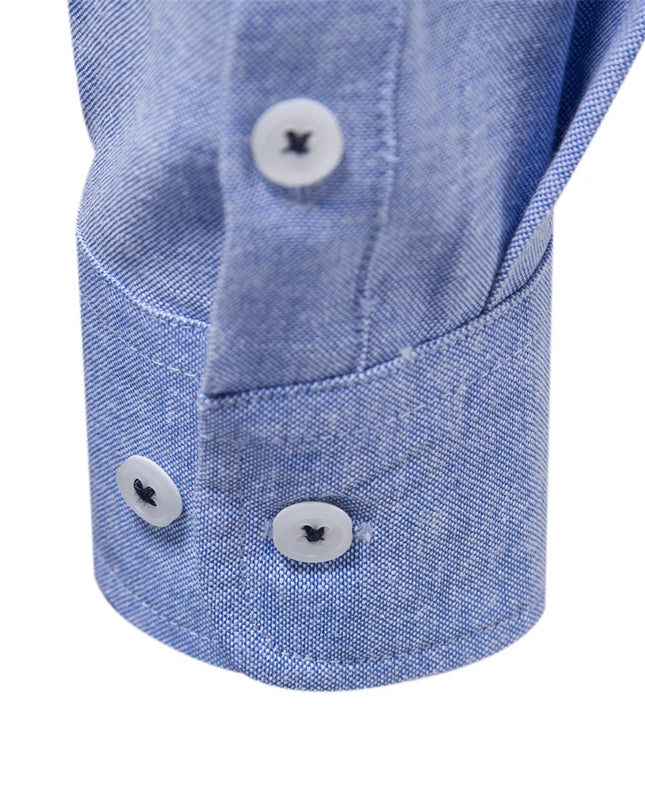 AIOPESON Men’s Cotton Oxford Shirt