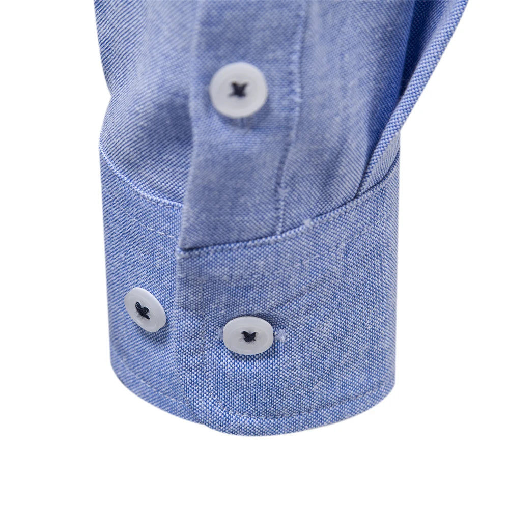 AIOPESON Men’s Cotton Oxford Shirt-HighTouch